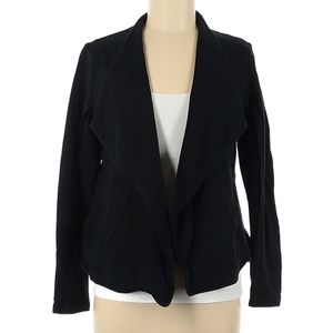 Caslon Drape Collar Knit Blazer, Black, SP